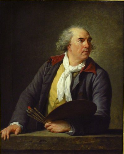 Retrato de Hubert Robert (1733-1808), pintor francés de Elisabeth Louise Vigee Lebrun